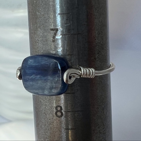 BLUE Kyanite Sterling Silver Ring - Picture 8 of 12